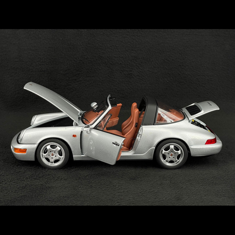 Porsche 911 Carrera 4 Targa Type 964 1991 Polargrau metallic 1/18