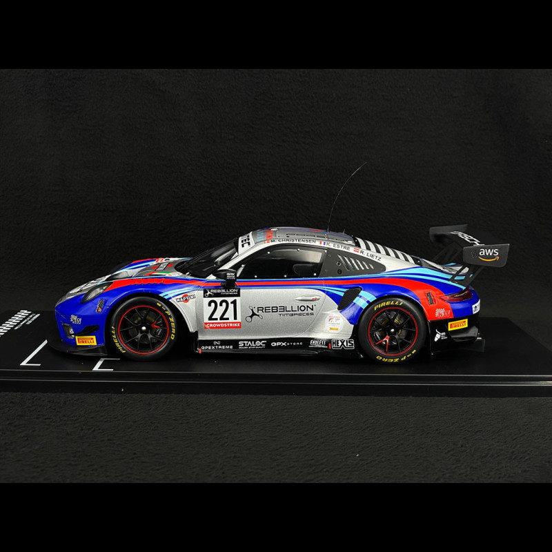 IXO Porsche 911 GT3 R #9 Winner GTD Class 24h Sebring 2021 1/18 LEGT18-23001A