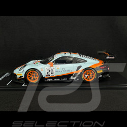 Porsche 911 GT3 R Type 991 n° 20 Gulf Vainqueur 24h Spa 2019 1/18 Ixo Models LEGT18-23003
