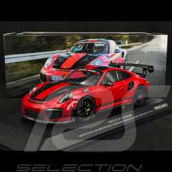 Porsche 911 GT2 RS MR Manthey Racing Type 991 2018 Record du Tour Nordschleife Rouge Indien 1/18 Minichamps MR-911-GT2RS-1804