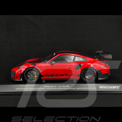Porsche 911 GT2 RS MR Manthey Racing Type 991 2018 Record du Tour Nordschleife Rouge Indien 1/18 Minichamps MR-911-GT2RS-1804