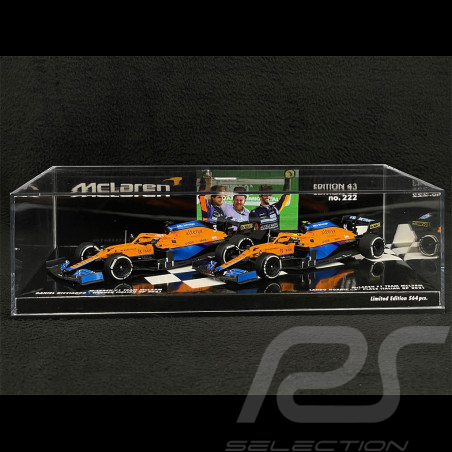 McLaren MCL35M Set Sieger und 2. GP Italy 2021 F1 Ricciardo / Norris 1/43 Minichamps 532210304