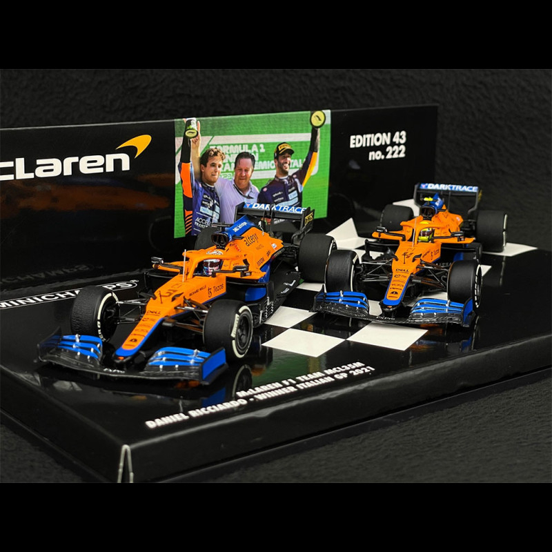 McLaren MCL35M Set 1er et 2ème GP Italie 2021 Ricciardo / Norris 1/43 Minichamps 532210304