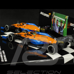 McLaren MCL35M Set 1st et 2nd GP Italy 2021 F1 Ricciardo / Norris 1/43 Minichamps 532210304