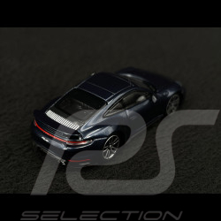 Porsche 911 Turbo S Type 992 2020 Bleu nuit métallisé 1/87 Minichamps 870069074