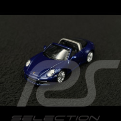 Porsche 911 Targa 4 Type 992 2020 Bleu gentiane métallisé 1/87 Minichamps 870069061