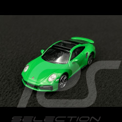 Porsche 911 Turbo S Type 992 2020 Python green 1/87 Minichamps 870069070