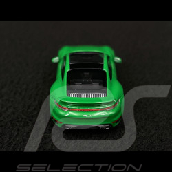 Porsche 911 Turbo S Type 992 2020 Python green 1/87 Minichamps 870069070