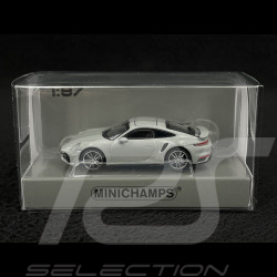Porsche 911 Turbo S Type 992 2020 Eisgrau metallic 1/87 Minichamps 870069072