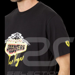 Ferrari T-Shirt Leclerc Sainz F1 Team Puma Welcome Speedsters Las Vegas Black 701227990-001 - unisex