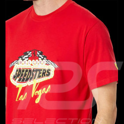 Ferrari T-Shirt Leclerc Sainz F1 Team Puma Welcome Speedsters Las Vegas Rot 701227990-002 - unisex