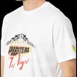 T-shirt Ferrari Leclerc Sainz F1 Team Puma Welcome Speedsters Las Vegas Blanc 701227990-003 - mixte