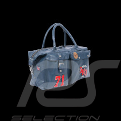 Big Leather Bag Steve McQueen 24H Du Mans Stahler Royal Blue