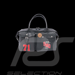 Big Leather Bag Steve McQueen 24H Du Mans Stahler Black