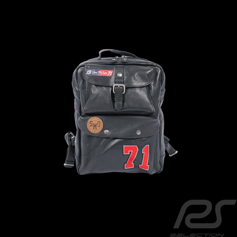 Ledertasche Steve McQueen 24H Du Mans Aurac Schwarz