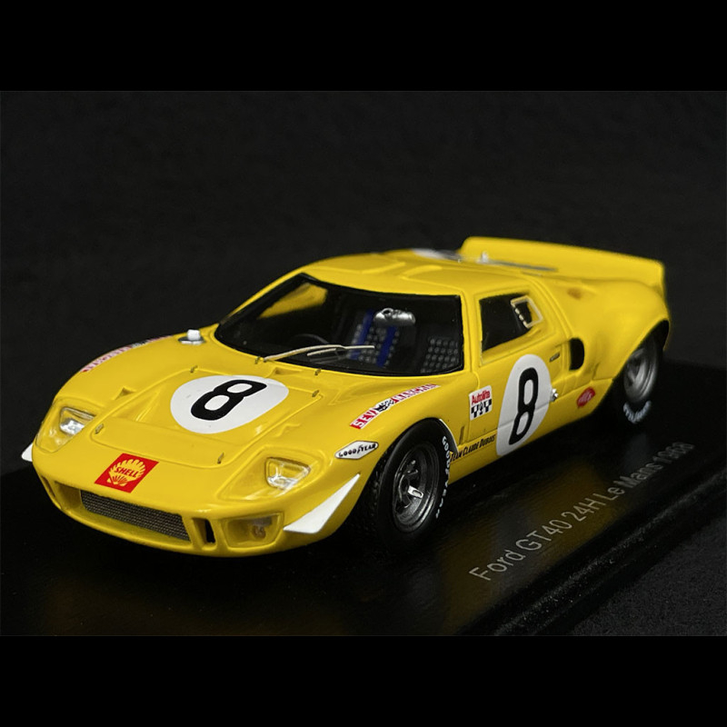 Ford GT40 Mk I n° 8 24h Le Mans 1968 Claude Dubois 1/43 Spark S4540