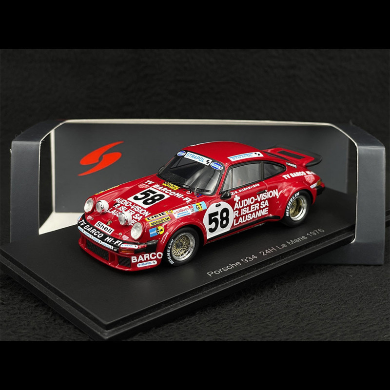 Spark-model Porsche 911 Carrera Rsr N 59 24h Le Mans 1975 T.schenken