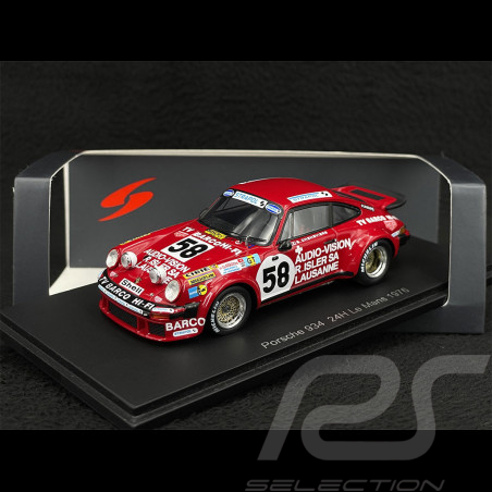 Porsche 934 n° 58 24h Le Mans 1976 G.V.E.A. Porsche Club Romand 1/43 Spark S9823