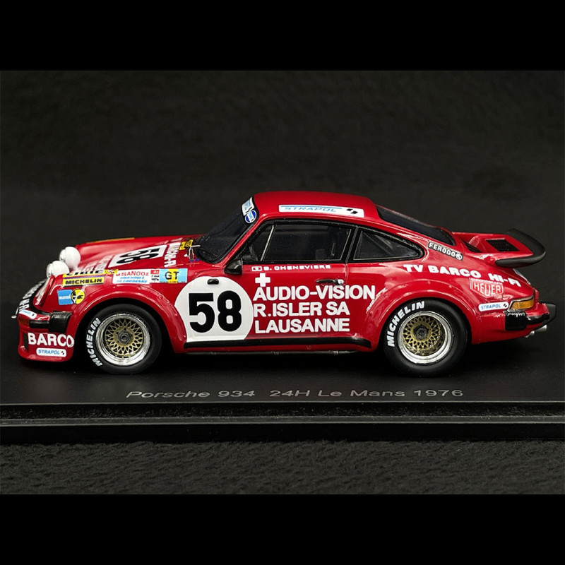 Porsche 934 n° 56 24h Le Mans 1977 JMS ASA Cachia 1/18 Spark 18S287