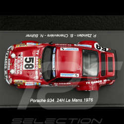 Porsche 934 n° 58 24h Le Mans 1976 G.V.E.A. Porsche Club Romand 1/43 Spark S9823