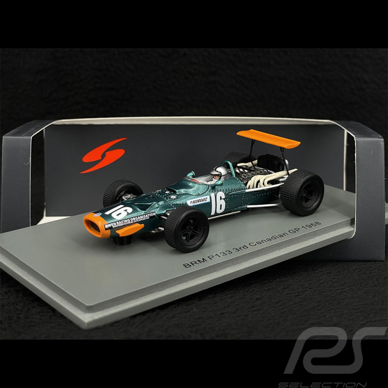 Pedro Rodriguez BRM P133 n° 16 3ème Grand Prix F1 Canada 1968 1/43 Spark S5703