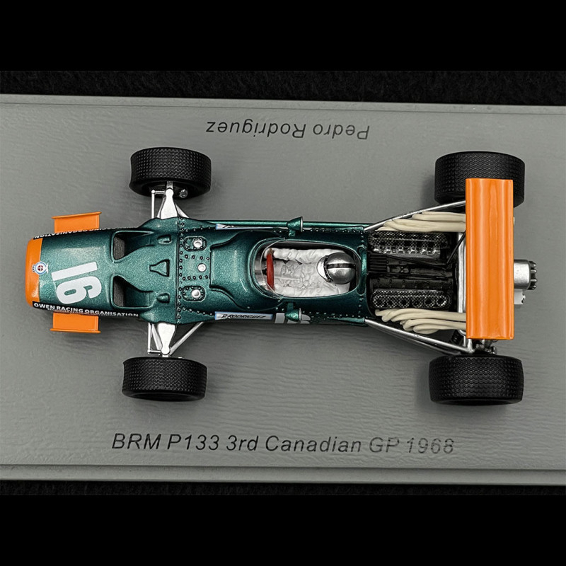 Pedro Rodriguez BRM P133 n° 16 3rd 1968 Canada F1 Grand Prix 1/43 Spark  S5703