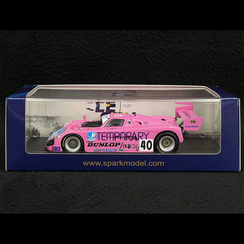 Spice Racing Look Spice SE90C n° 40 24h Le Mans 1991 Euro Racing 1/43 Spark S6823