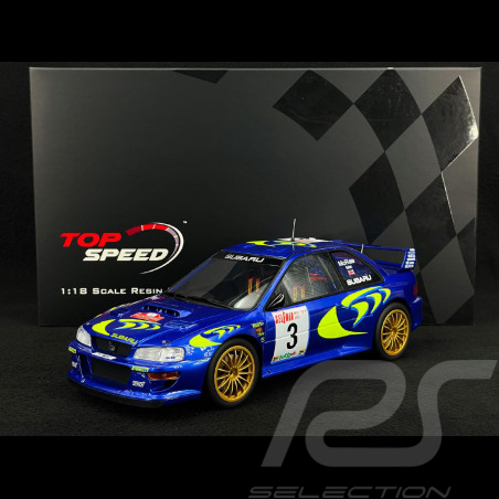 Colin McRae Subaru Impreza WRC97 n° 3 Vainqueur Rallye San Remo 1997 1/18 Top Speed TS0462