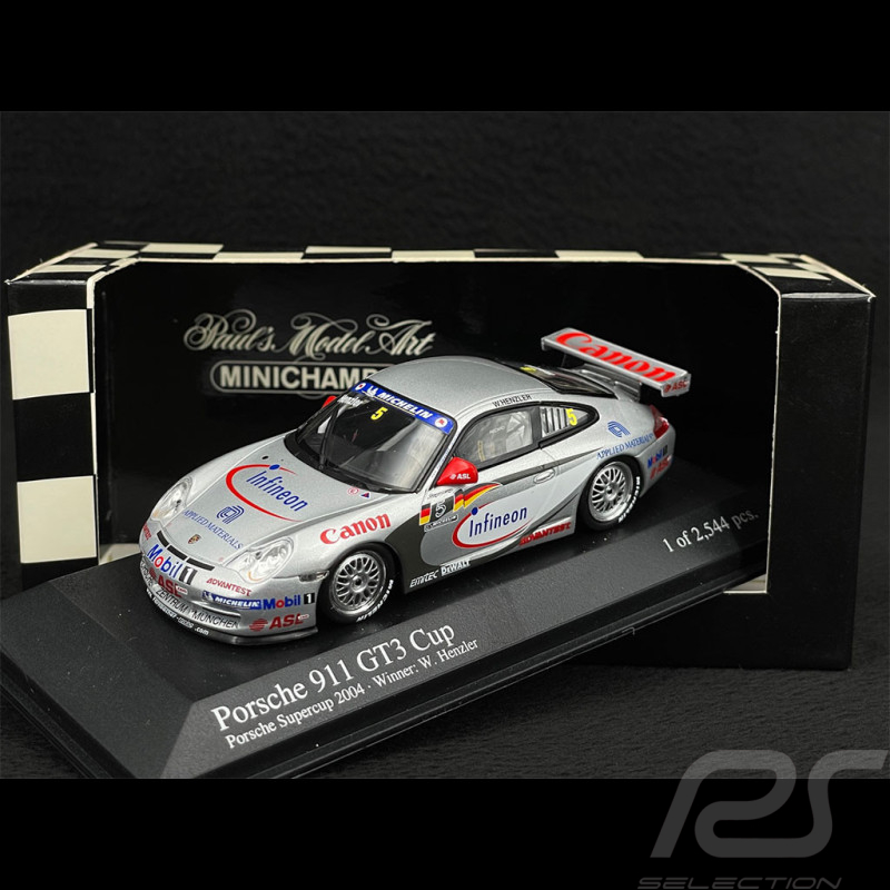 Porsche 911 GT3 Cup Type 996 n° 5 Vainqueur Porsche Supercup 2004 1/43 Minichamps 400046205