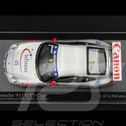 Porsche 911 GT3 Cup Type 996 n° 5 Vainqueur Porsche Supercup 2004 1/43 Minichamps 400046205