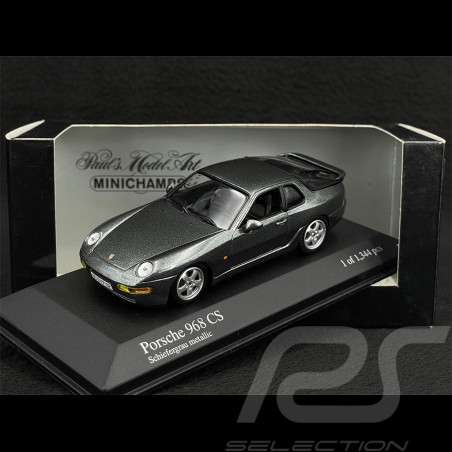 Porsche 968 CS 1993 Gris Ardoise 1/43 Minichamps 400062322