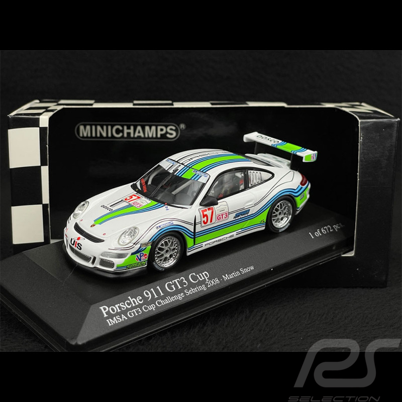 Porsche 911 GT3 Cup Type 997 n° 57 IMSA GT3 Cup Challenge Sebring 2008 1/43 Minichamps 400086757