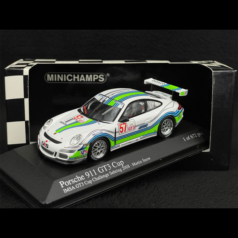 Porsche 911 996 GT3 Cup N°14 - Almeras 2008 - Miniature Spark 1/43 - Résine - MX017