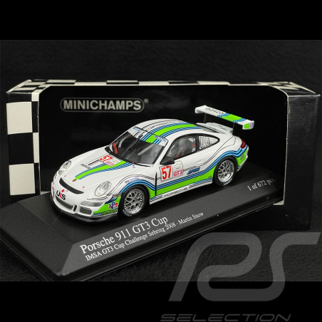 Porsche 911 GT3 Cup Type 997 n° 57 IMSA GT3 Cup Challenge Sebring 2008 1/43 Minichamps 400086757