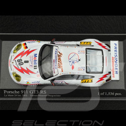 Porsche 911 GT3 RS Type 996 n° 80 24h Le Mans 2002 1/43 Minichamps 400026980