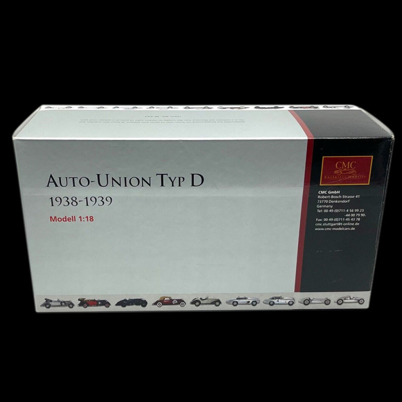 Auto-Union Typ D Silver arrow Grand-Prix 1938-1939 1/18 CMC M-027