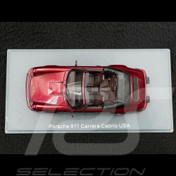Porsche 911 Carrera Cabriolet USA 1985 Ruby red metallic 1/43 Neo 43252