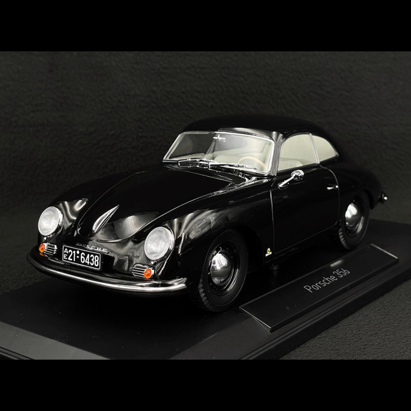 Schaalmodel Porsche 356 Coupé 1952 - Zwart 1/18 | Norev