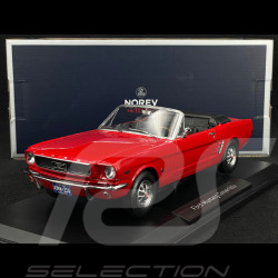 Ford Mustang Cabriolet 1966 Rouge Signal 1/18 Norev 182810