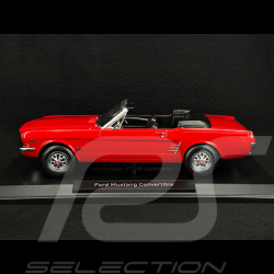 Ford Mustang Cabriolet 1966 Rouge Signal 1/18 Norev 182810