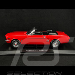 Ford Mustang Cabriolet 1966 Signal Red 1/18 Norev 182810