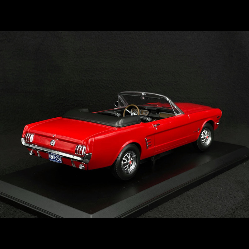 NOREV 182810 FORD USA - MUSTANG COVERTIBLE 1966 - ROUGE - 1/18