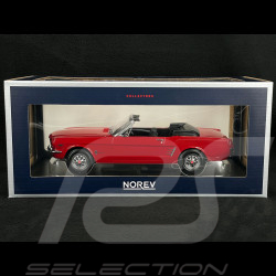 Ford Mustang Cabriolet 1966 Rouge Signal 1/18 Norev 182810