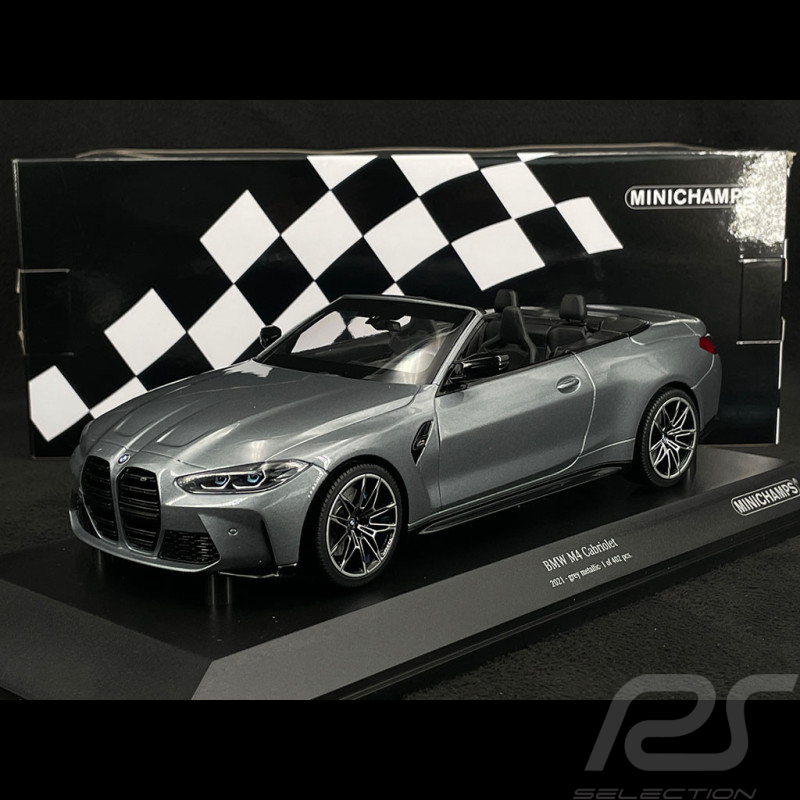 BMW M4 Cabriolet 2020 Gris Métallique 1/18 Minichamps 155021034