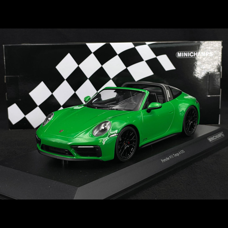 Porsche 911 Targa 4 GTS Type 992 2021 Python Green 1/18 Minichamps ...