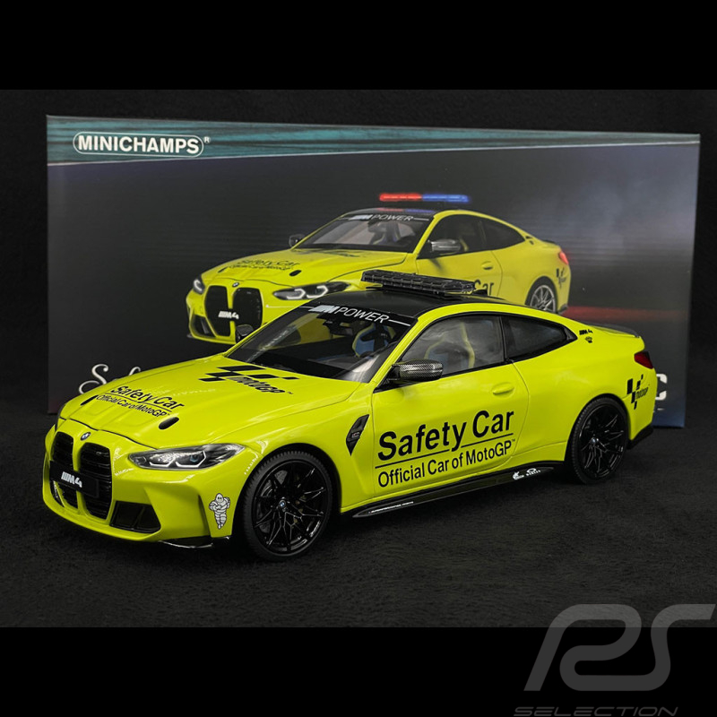 BMW M4 Safety Car Moto GP 2020 Jaune 1/18 Minichamps 113020126