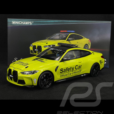 BMW M4 Safety Car Moto GP 2020 Jaune 1/18 Minichamps 113020126