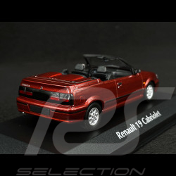 Renault 19 Cabriolet 1992 Metallic Red 1/43 Minichamps 940113731