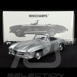 Mercedes-Benz 300 SL Roadster 1957 Silver 1/18 Minichamps 180039030