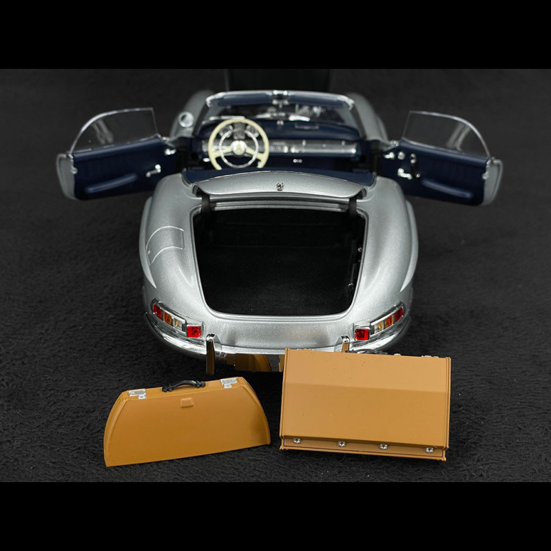 Mercedes 300 SL Roadster 1957 Argent - Modèle Réduit Minichamps 1/18, Portes Et Capot Ouvrants, Neuf